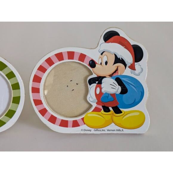 RARE! Disney Giftco Inc ~ 1 Mickey & 1 Minnie Mouse Stand Up Wooden Photo Frame - Picture 3 of 11